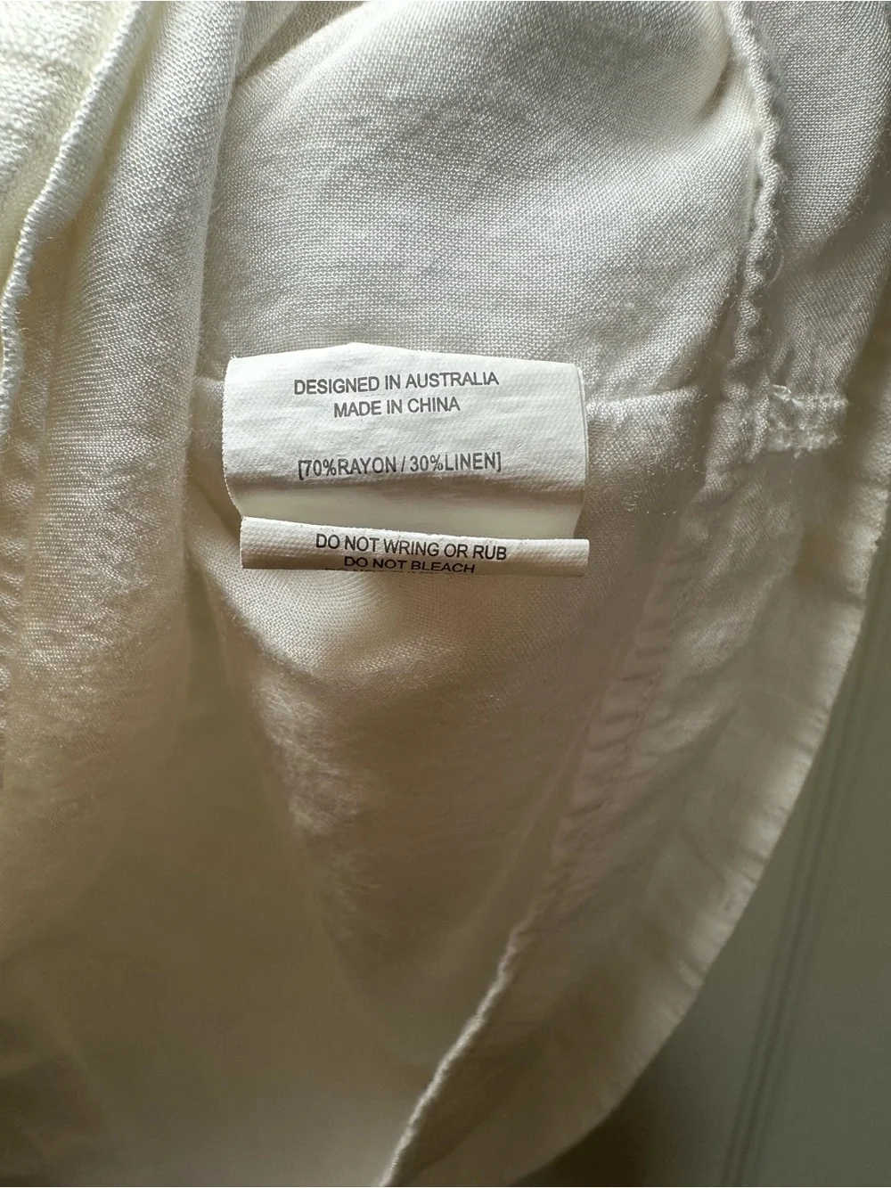 Petal & Pup White Linen Blend Paperbag Mini Skirt Pockets Size L EUC